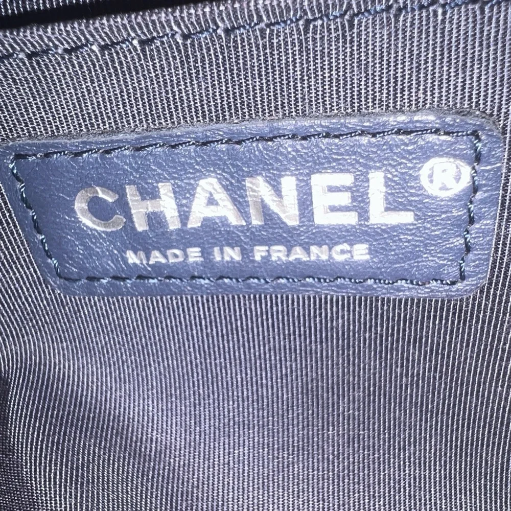 Chanel Navy Blue Caviar Boy Flap Shoulder Bag - Picture 9 of 14